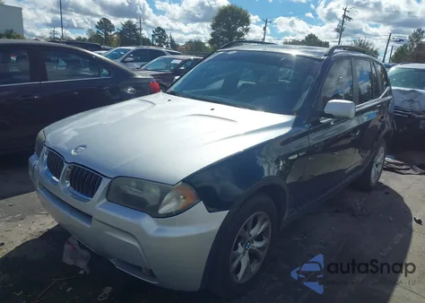 2006 BMW X3 3.0I из США, поврежденный, VIN WBXPA93486WG84256